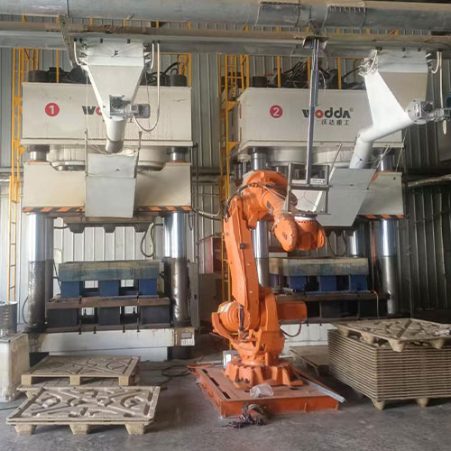 1600噸木屑托盤(pán)生產(chǎn)線