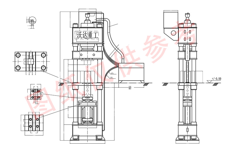 500噸匣缽成型液壓機 500噸匣缽成型液壓機